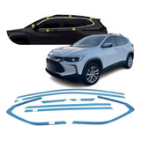 Kit Aplique Friso Pestana Tracker 2020 A 2024 Aço Inox 12pçs
