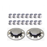 Kit Aplique Sobre Tampa Cubo Tração Caminhão Vw Capa Porca