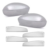 Kit Apliques Cromados Maçaneta Retrovisor Fiat Punto 07 A 17