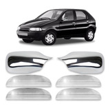 Kit Apliques Maçaneta Retrovisor Cromado Palio Siena G1