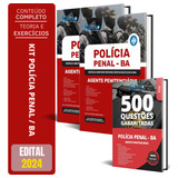 Kit Apostila Agente Penitenciário Bahia Caderno De Questões Polícia Penal Pp Ba