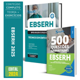 Kit Apostila Ebserh 2023 Técnico Em Enfermagem Caderno De Questões