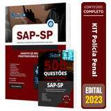 Kit Apostila Polícia Penal Sap Sp 2023 Agente Penitenciário Caderno De Questões Editora Solução