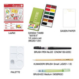 Kit Aquarela Kuretake Etegami