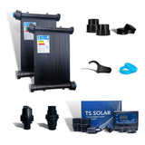 Kit Aquecedor Solar Piscina 30 Placas 3mt Rosca valvs cdt