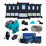 Kit Aquecimento Solar Piscina 20 Placas 3m control fio bomba