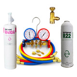 Kit Ar Condicionado Refrigeração Manifold Gás R22 R410