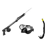 Kit Arbalete Arpão 16mm Snorkel E Máscara Pesca Sub Mergulho