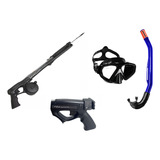 Kit Arbalete Arpão Harpia Snorkel Máscara Pesca Sub Mergulho