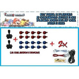 Kit Arcade Duplo Comandos 20 Botões E 2 Placa Zero Delay Pi