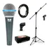 Kit Arcano 1 Microfone Osme-8 (beta58) Xlr + 1 Pedestal Pmv