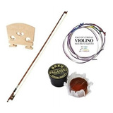 Kit Arco Encordoamento Cavalete Breu 1 2 3 4 4 4