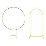 Kit Arco Redondo E Arco Romano Para Decoração Festa Suporte