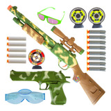 Kit Arma De Brinquedo Metralhadora E Pistola Pressão Rambo