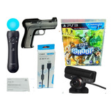 Kit Arma Ps3 Brinde Move Bola Ler Descrição