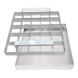 Kit Aro Cortador De Brownie 25 Cavidades 6x6x3 Assadeira