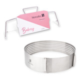 Kit Aro Fatiador E 1 Nivelador Cortador Bolo Hercules Bakery