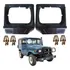 Kit Aro Moldura Do Farol Com Presilhas Toyota Bandeirante