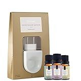 Kit Aromatizador Elétrico Original 3 Essências Via Aroma Bamboo Lavanda E Capim Limão