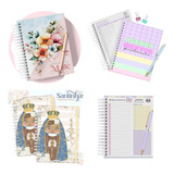 Kit Arquivos De Encadernação Agendas Miolos Planner Caderno