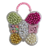 Kit Artesanato Miçangas Missangas Colorida Infantil Pulseira