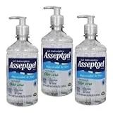 Kit Asseptgel 3 Unid - Aloe Vera - 420g