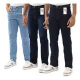 Kit Atacado 3 Calça Jeans Masculina