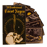 Kit Atacado Com 6 Baralhos O Tarot Negro 78 Cartas Com Man