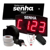 Kit Atendimento Filas Com Painel Senhas Dispenser E Bobina