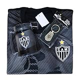 Kit Atlético Mineiro Oficial - Camisa Galo Preto + Caneca + Chaveiro - Masculino Tamanho:gg;cor:preto
