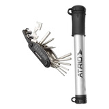 Kit Atrio Bomba Mini 100 Psi + Canivete Mini 15 Funções