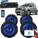 Kit Auto Falante Fiat Idea Hurricane Radio Etech Premium