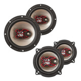 Kit Auto Falantes 6 E 5 Bravox 200w Rms Gol G3 G4 G5 G6 G