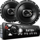 Kit Auto Radio Som Aparelho Automotivo Pioneer Falante 6