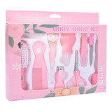 Kit Auxom Higiene Bebê 10pçs Escova Cabelo Bpa Free