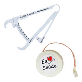 Kit Avaliacao Fisica Gordura Corpo Adipometro Fita Metrica