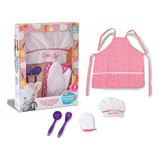 Kit Avental Infantil C Chapéu Luva Gran Chef Nig
