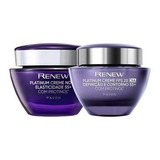 Kit Avon Renew Platinum 55+ Creme Anti-idade Dia E Noite 50g