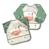 Kit Babador Plastificado Impermeável Coleto Migalha Flamingo Cor Rosa Tamanho Un