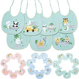 Kit Babador Semaninha Infantil Bebe Impermeavel 7 Unidades