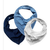 Kit Babadores Bandana Impermeável Malha Menino 3 Peças