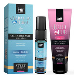 Kit Babalub Lubrificante Com Gel Estimulante Ice Ou Hot Intt