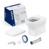 Kit Bacia Com Caixa Instalação E Assento Incepa Boss Branco