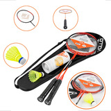 Kit Badminton 2 Raquetes 3 Petecas Bolsa Transporte Vollo