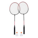 Kit Badminton Raquetes Petecas E Bolsa Completo