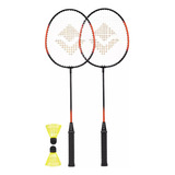 Kit Badminton Vollo Completo 2 Raquetes