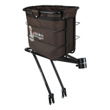 Kit Bagageiro E Cesta Traseira Grande Para Pets Big Bike Dog