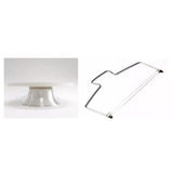 Kit Bailarina 30cm Formicada Branca cortador De Bolo 2 Fios