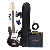 Kit Baixo Giannini Gb 100 4 Cordas C Escudo acessórios