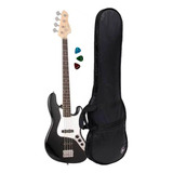Kit Baixo Giannini Gb 100 4 Cordas C Escudo Capa paleta
